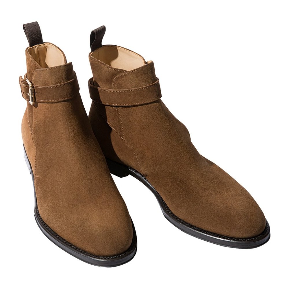 Men's Tobacco Leather Taylor Riding Boots Size 10